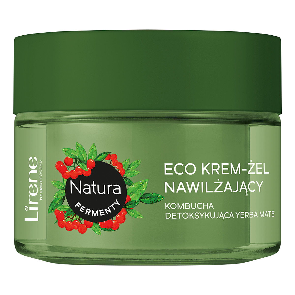 Lirene Natura Eco Krem-żel nawilżający na dzień i na noc Kombucha & Detoksująca Yerba Mate 50ml