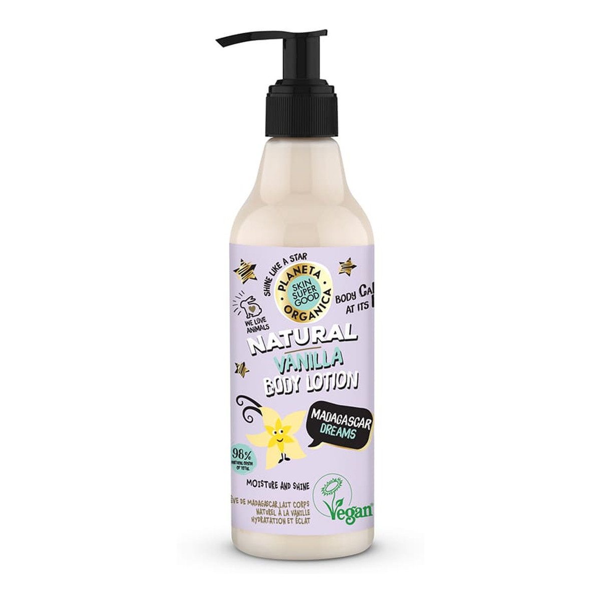 Planeta Organica Skin Super Good Naturalny waniliowy balsam do ciała Madagascar dreams 250ml