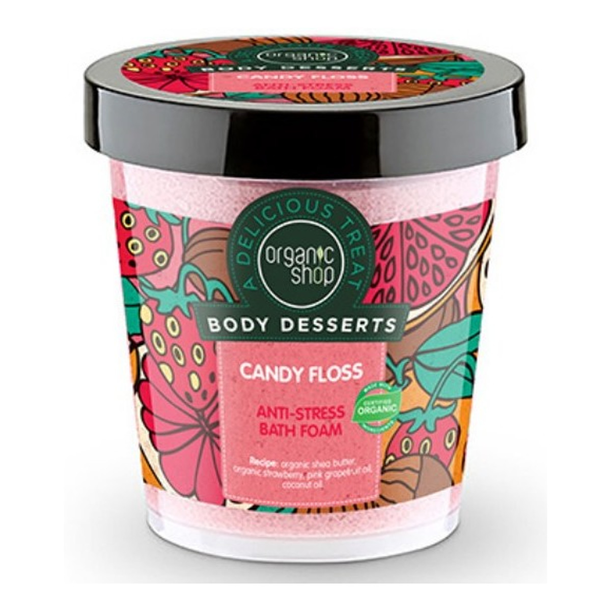 Organic Shop Body Desserts Wata Cukrowa Antystresowa Emulsja Do Kąpieli 450ml