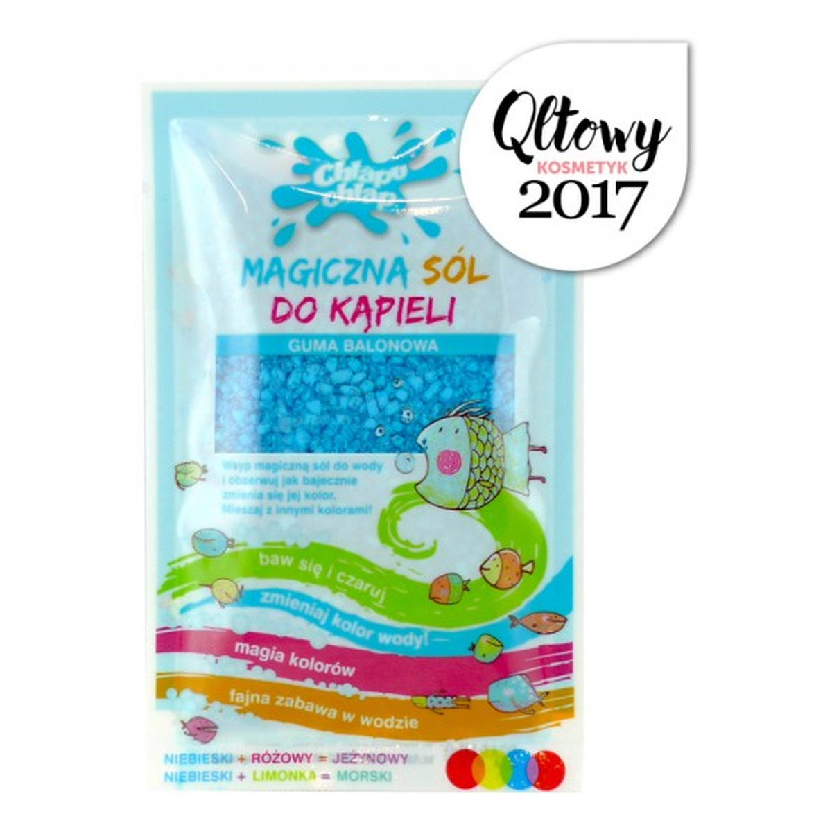 Chlapu Chlap Magiczna Sól Do Kapieli Guma Balonowa 40g