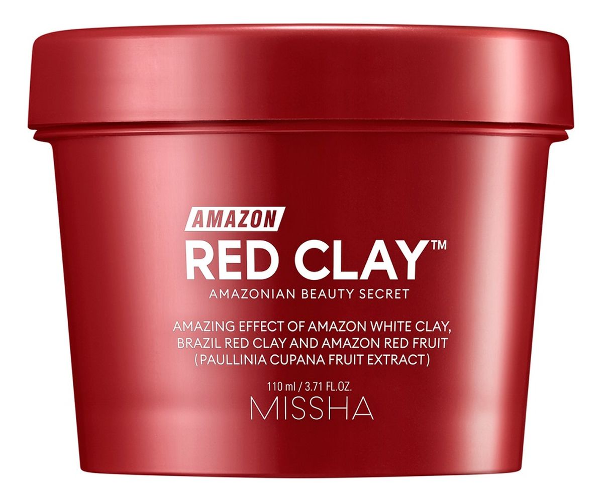 Amazon red clay pore mask oczyszczająca maseczka typu wash-off