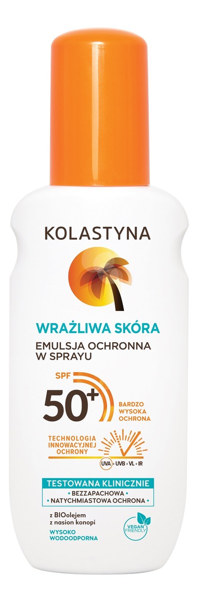 Emulsja ochronna do opalania w sprayu SPF 50+