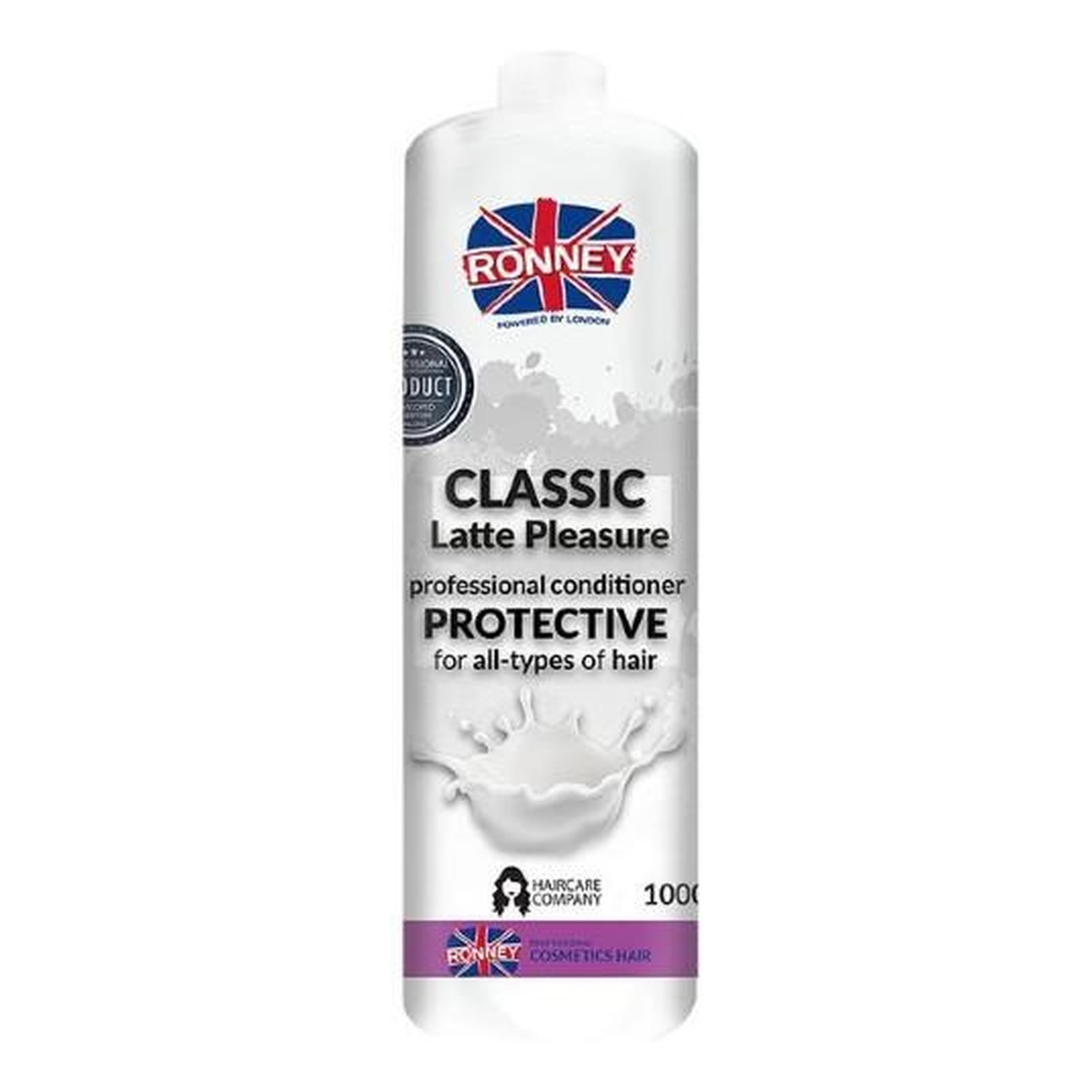 Ronney Classic latte pleasure professional conditioner protective ochronna odżywka do wszystkich rodzajów włosów 1000ml