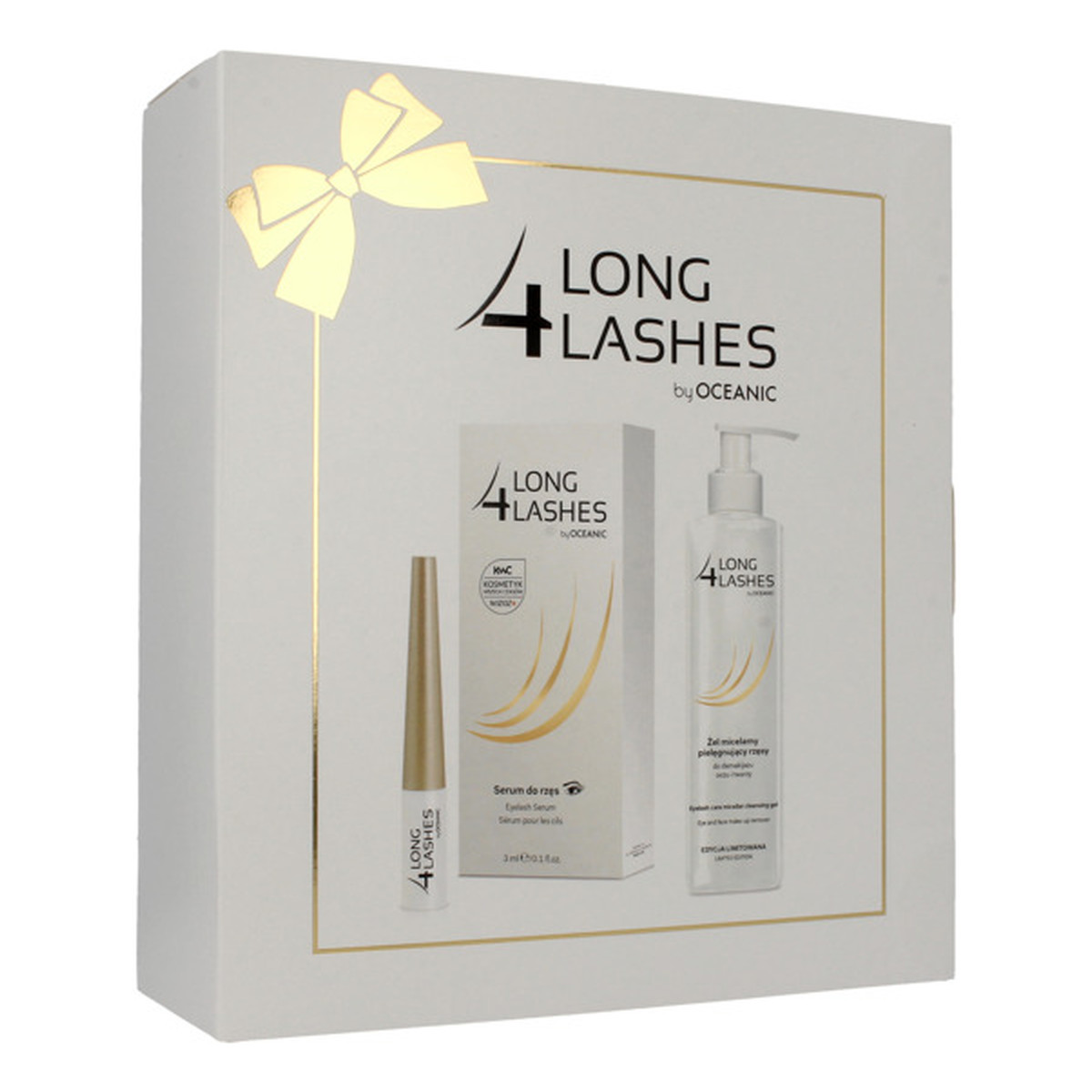 AA Long 4 Lashes Zestaw Prezentowy serum Do Rzęs + żel Micelarny