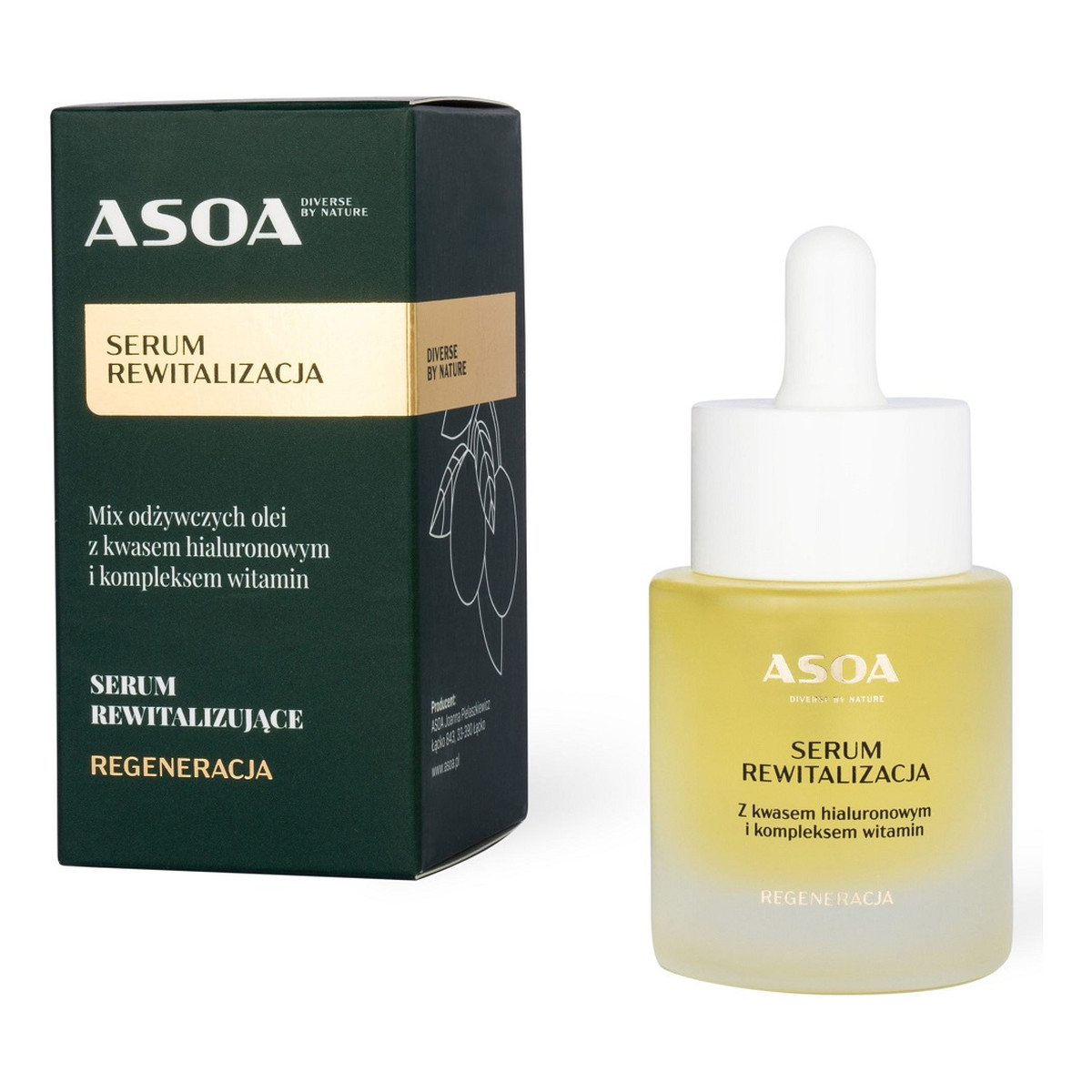 Asoa Serum rewitalizacja z kwasem hialuronowym 30ml