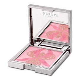 L'orchidee rose highlighter blush with white liliy rozświetlający róż do policzków