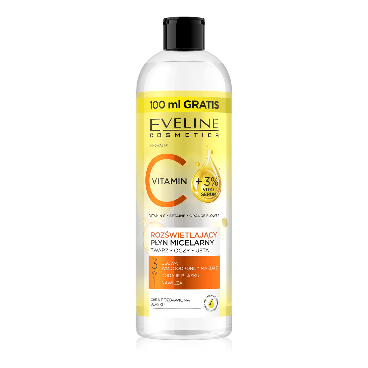 Eveline Vitamin c Rozświetlający płyn micelarny 3w1 500ml
