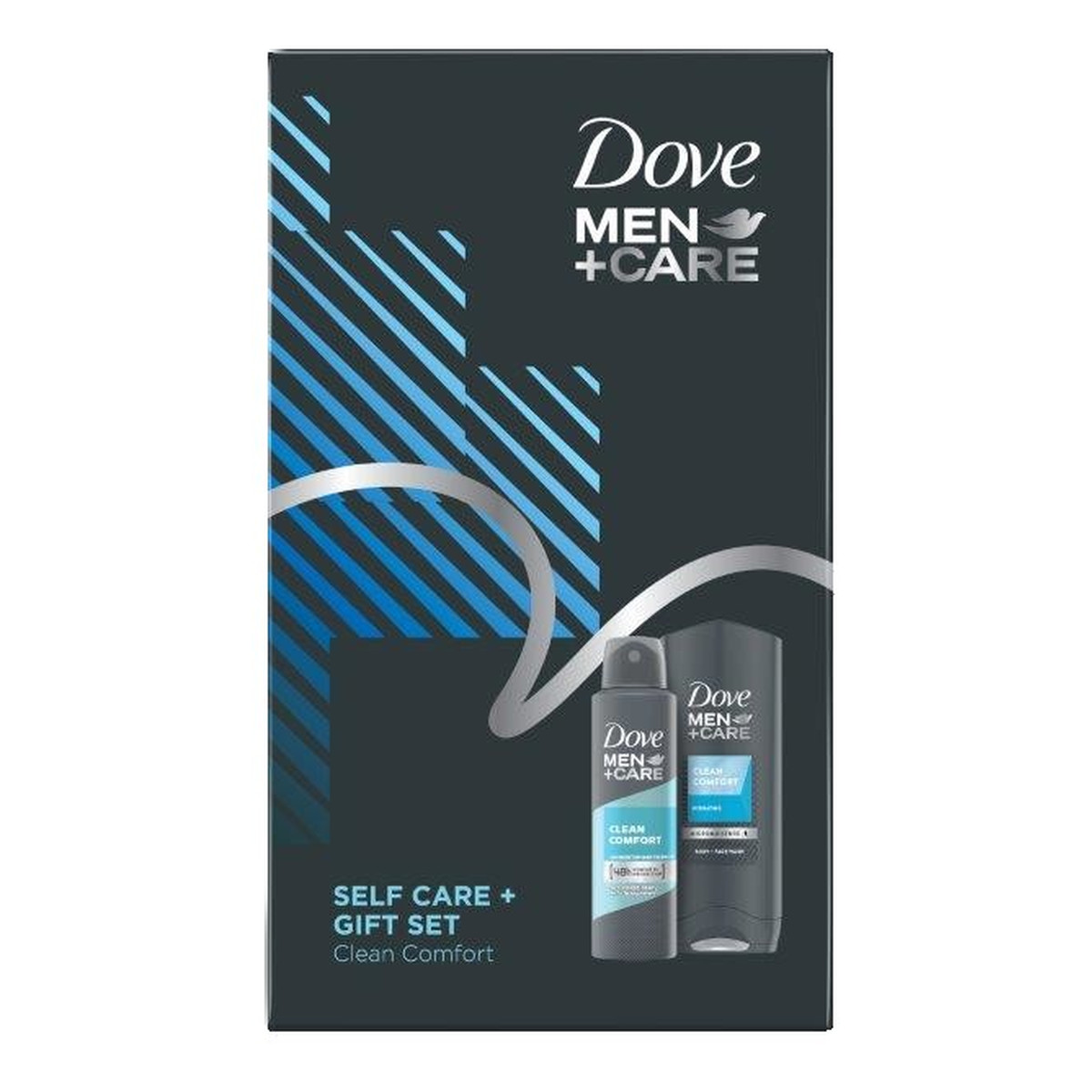 Dove Men+Care Zestaw prezentowy Clean Comfort deo spray +żel pod prysznic