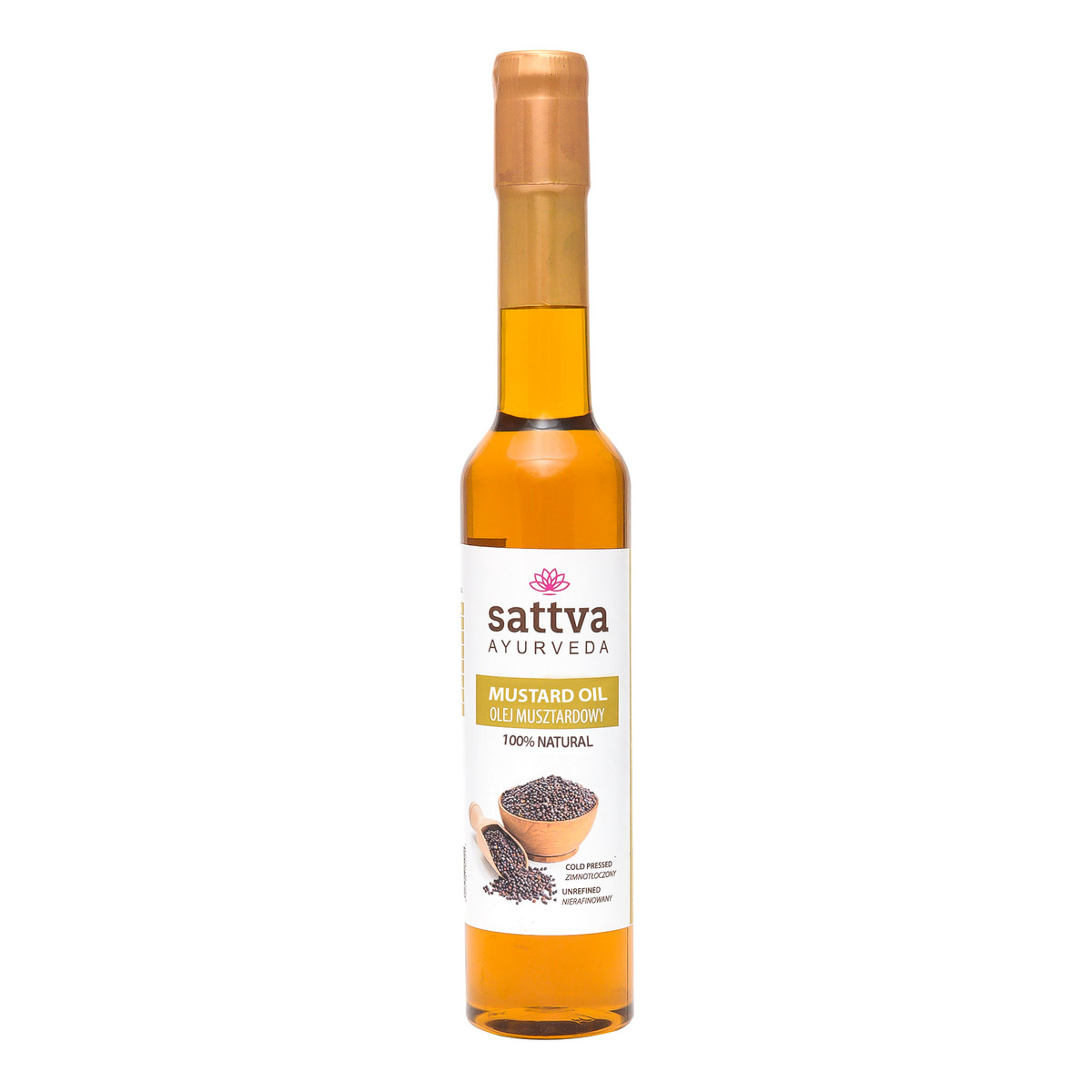 Sattva Olej musztardowy Nierafinowany Zimnotłoczony 100% Natural 250ml