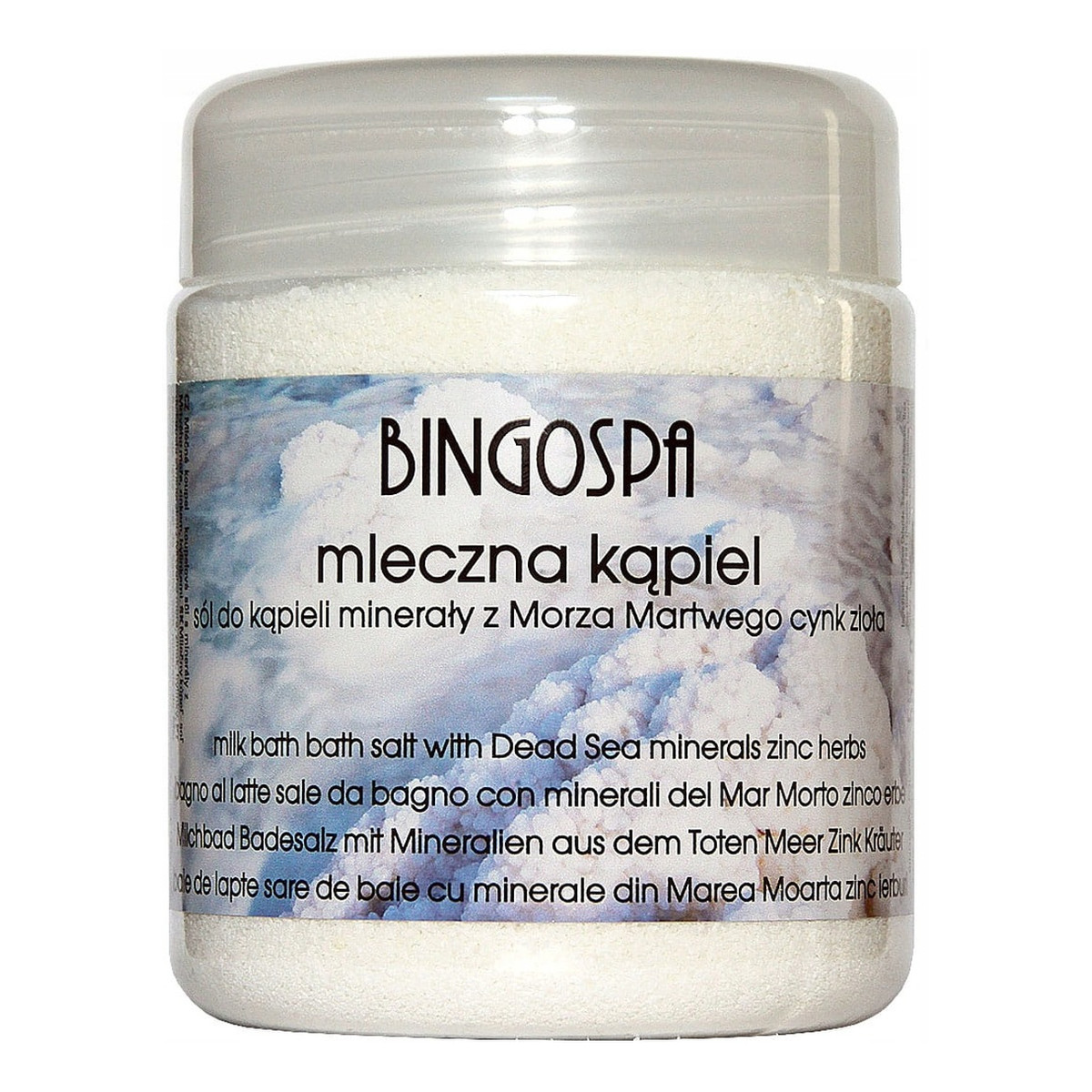 BINGOSPA Płyn do kąpieli mleczna kąpiel z minerałami z Morza Martwego 550g