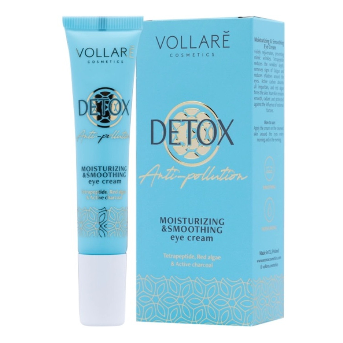 Vollare Detox nawilżająco-wygładzający Krem pod oczy 15ml