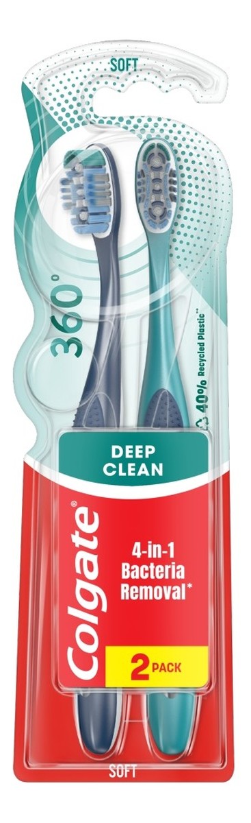 Szczoteczka do zębów 360 deep clean 1+1 gratis-soft 1op.-2szt