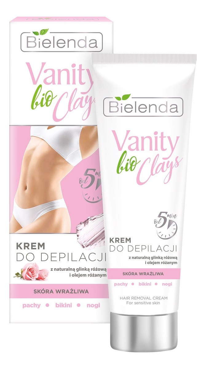Bio Clay Krem Do Depilacji Z Naturalną Glinką Różową I Olejkiem Różanym Skóra Wrażliwa