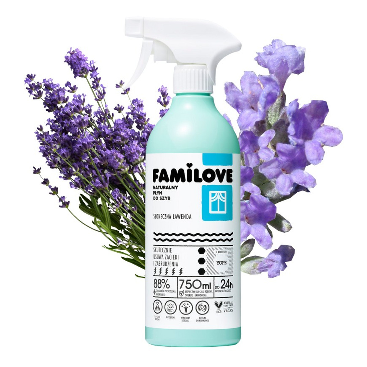 Yope Familove Płyn do mycia szyb Lawenda 750ml