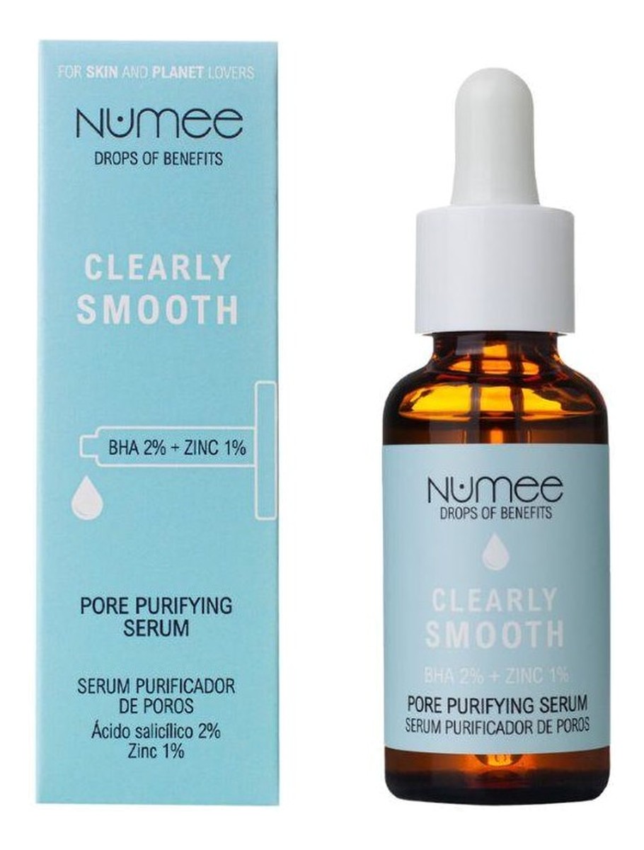 Clearly Smooth Serum oczyszczające pory BHA 2% + Cynk 1%