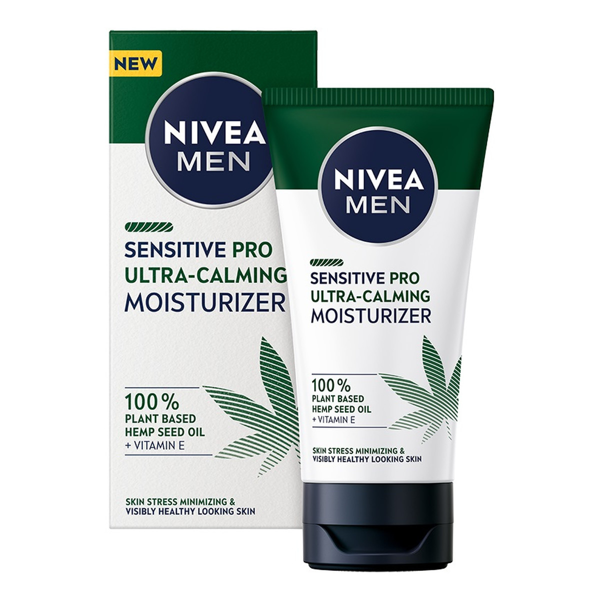 Nivea Men Sensitive Pro Ultra-Calming Moisturizer nawilżający Krem do twarzy z olejem z nasion konopnych 75ml