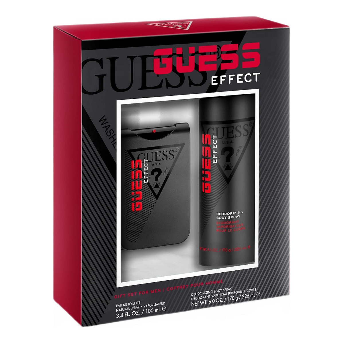 Guess Effect Zestaw woda toaletowa spray 100ml + dezodorant spray 226ml