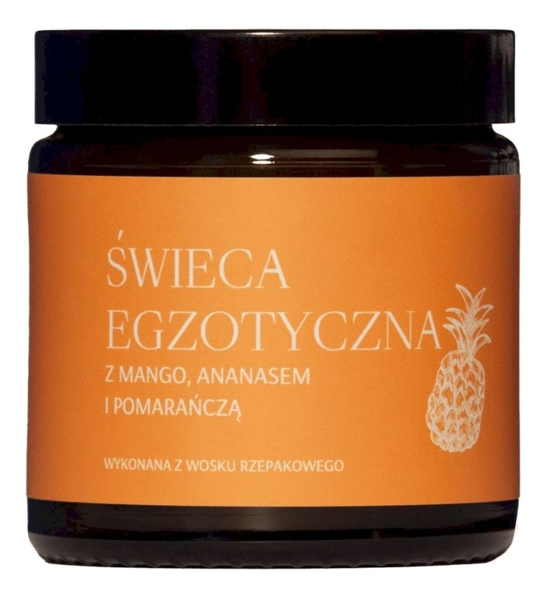 Świeca rzepakowa Egzotyczna z Mango Ananasem i Pomarańczą