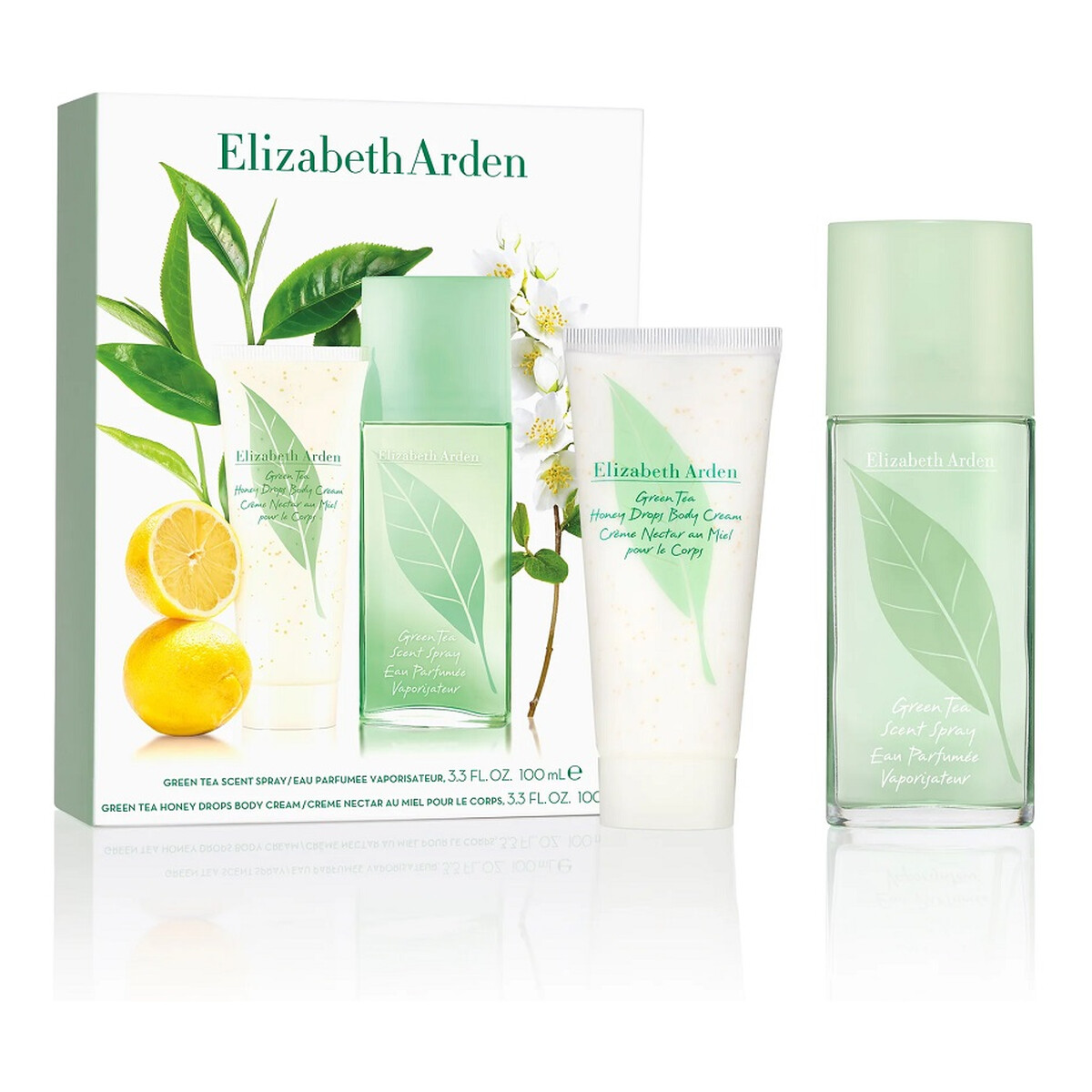 Elizabeth Arden Green Tea Zestaw woda perfumowana spray 100ml + perfumowany krem do ciała 100ml
