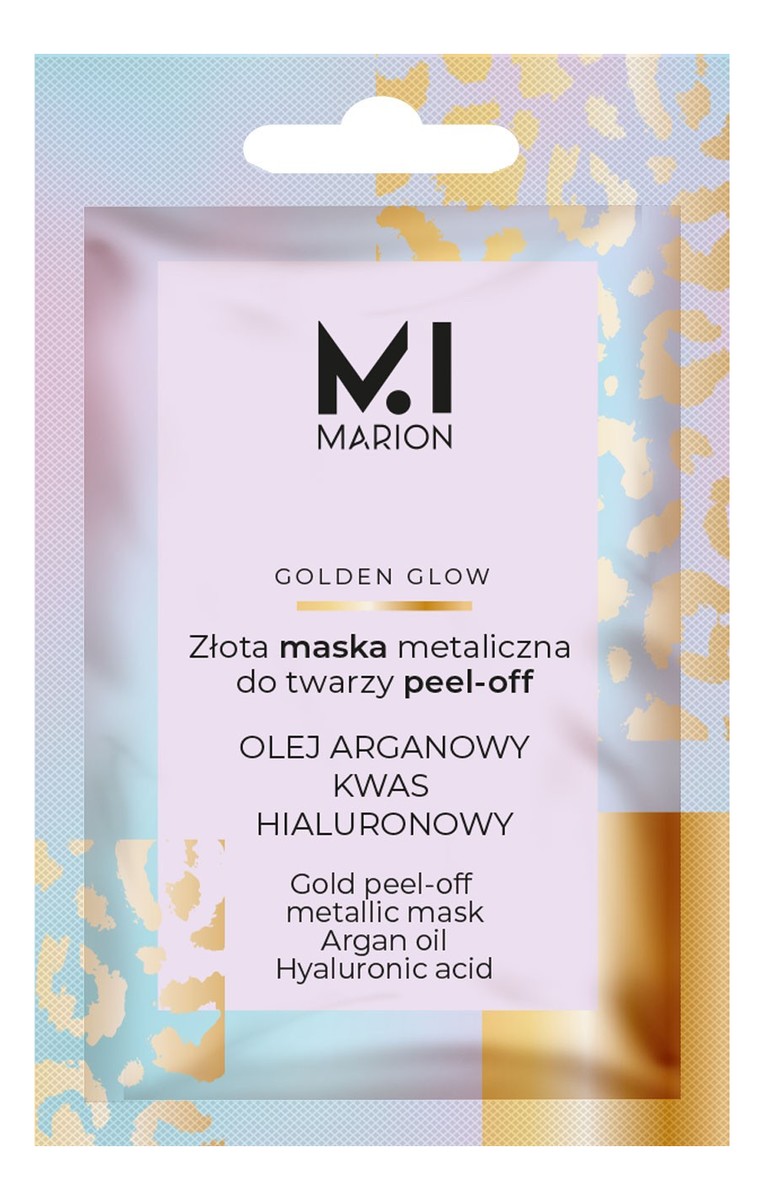 Złota Maska Metaliczna do twarzy Peel-Off Golden Glow