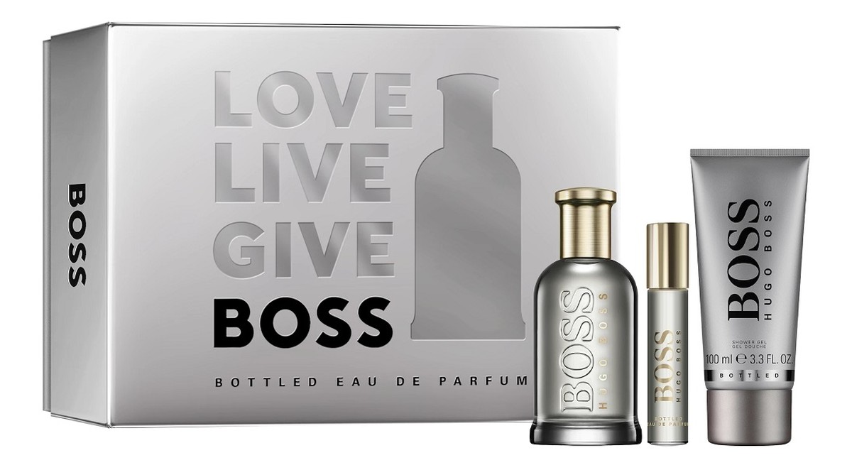 Zestaw woda perfumowana spray 100ml + woda perfumowana spray 10ml + żel pod prysznic 100ml