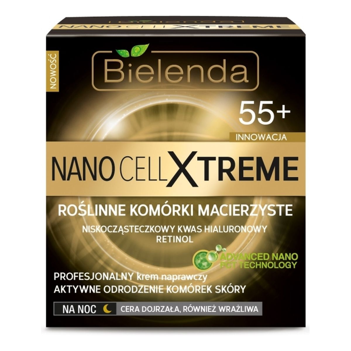 Bielenda Nano Cell Xtreme 55+ Profesjonalny Krem Naprawczy Na Noc 50ml