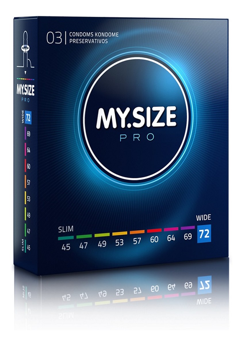 Condoms prezerwatywy 72mm 3szt