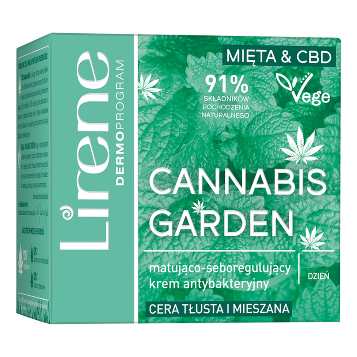 Lirene Cannabis Garden Krem Matująco-Saboregulujący 50ml