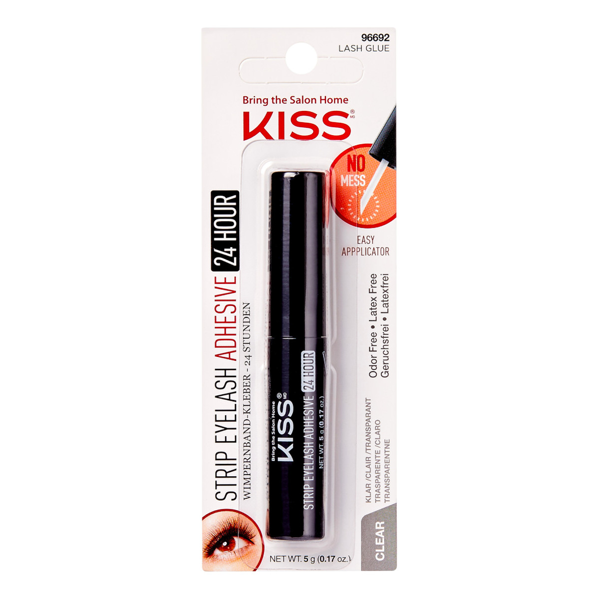 Kiss Klej do sztucznych rzęs 24H bez lateksu 5g