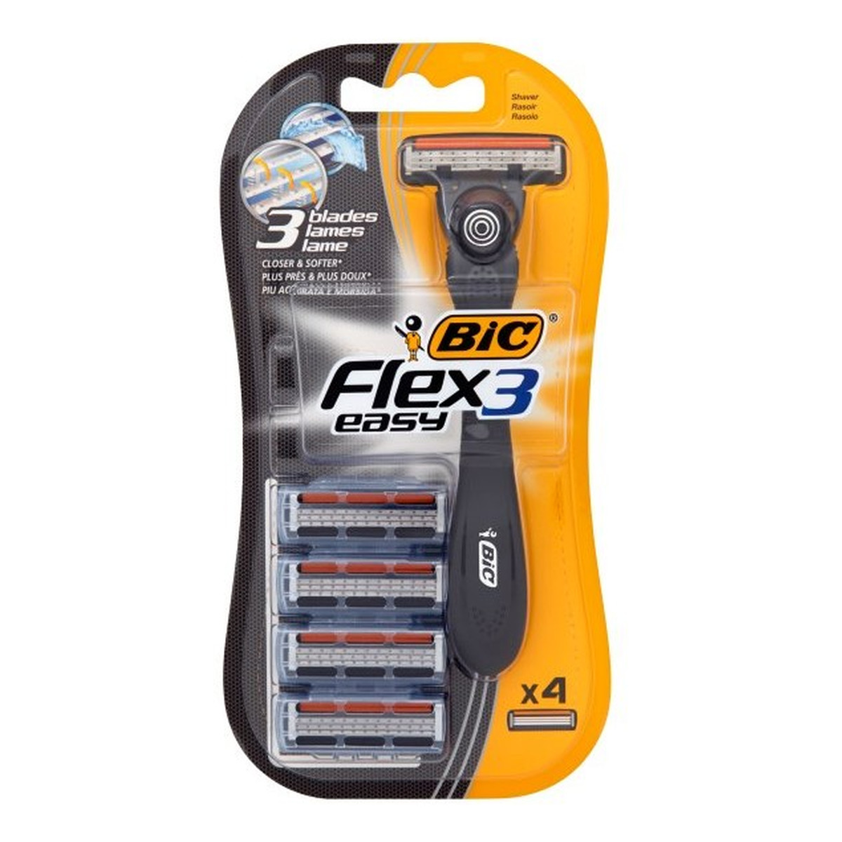 Bic Flex 3 Easy Maszynka do golenia i 4 wymienne wkłady