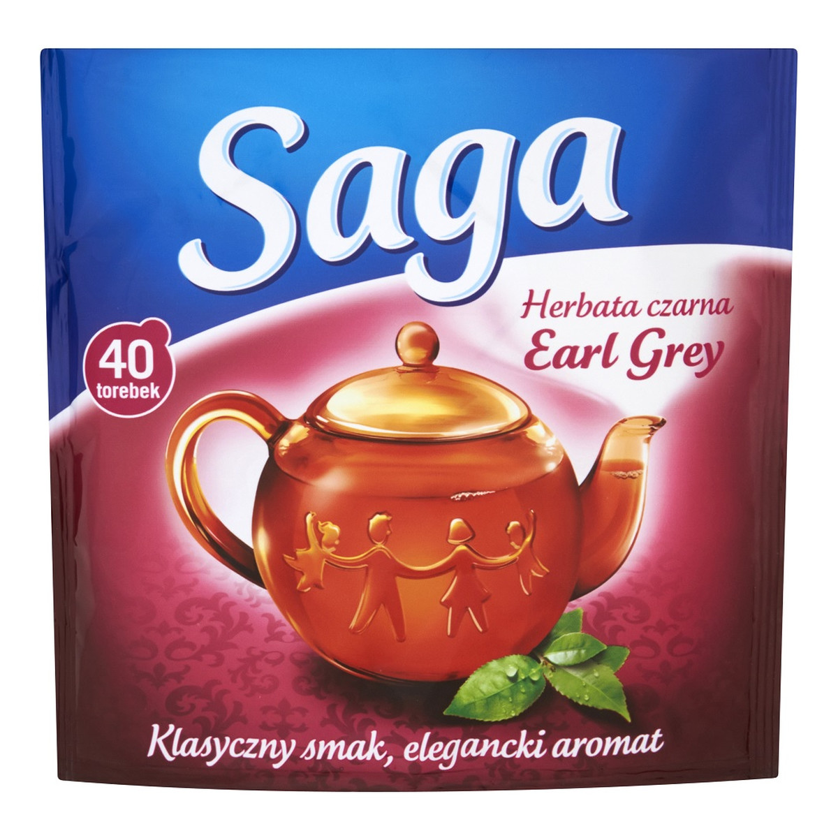 Saga Herbata czarna earl grey 40 torebek 60g