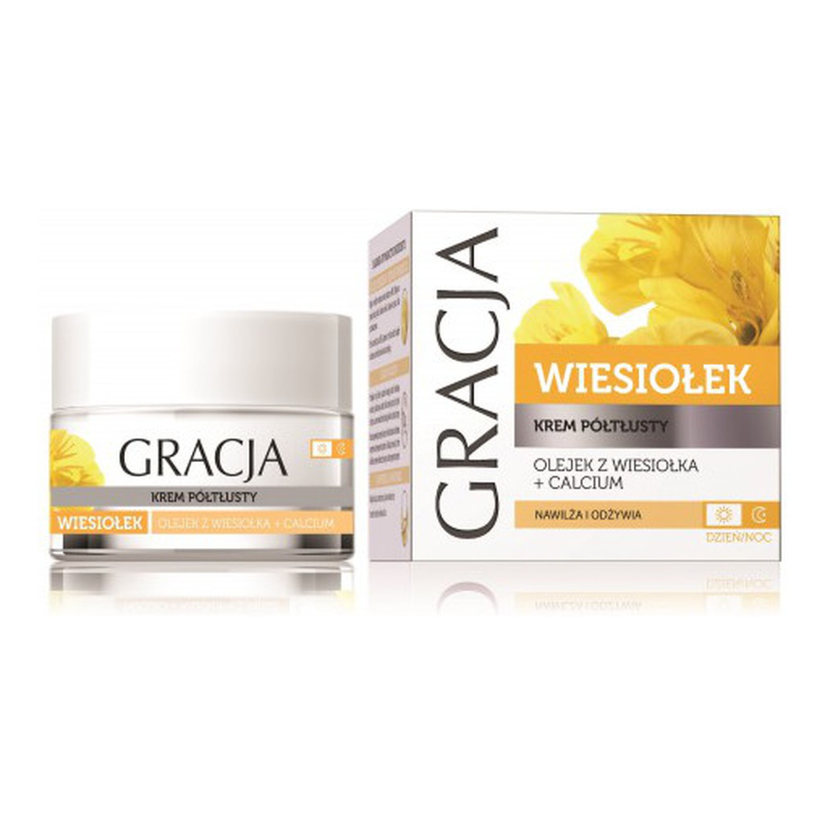 Gracja krem półtłusty z wiesiołkiem i calcium 50ml