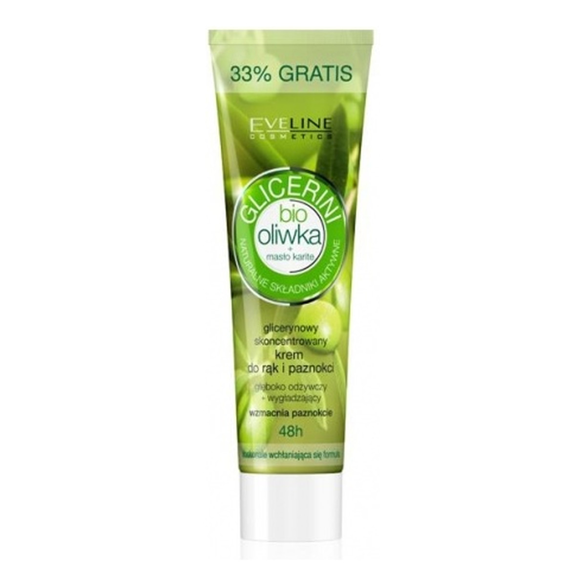 Eveline Glicerini Skoncentrowany Krem Do Rąk i Paznokci Bio Oliwka 100ml