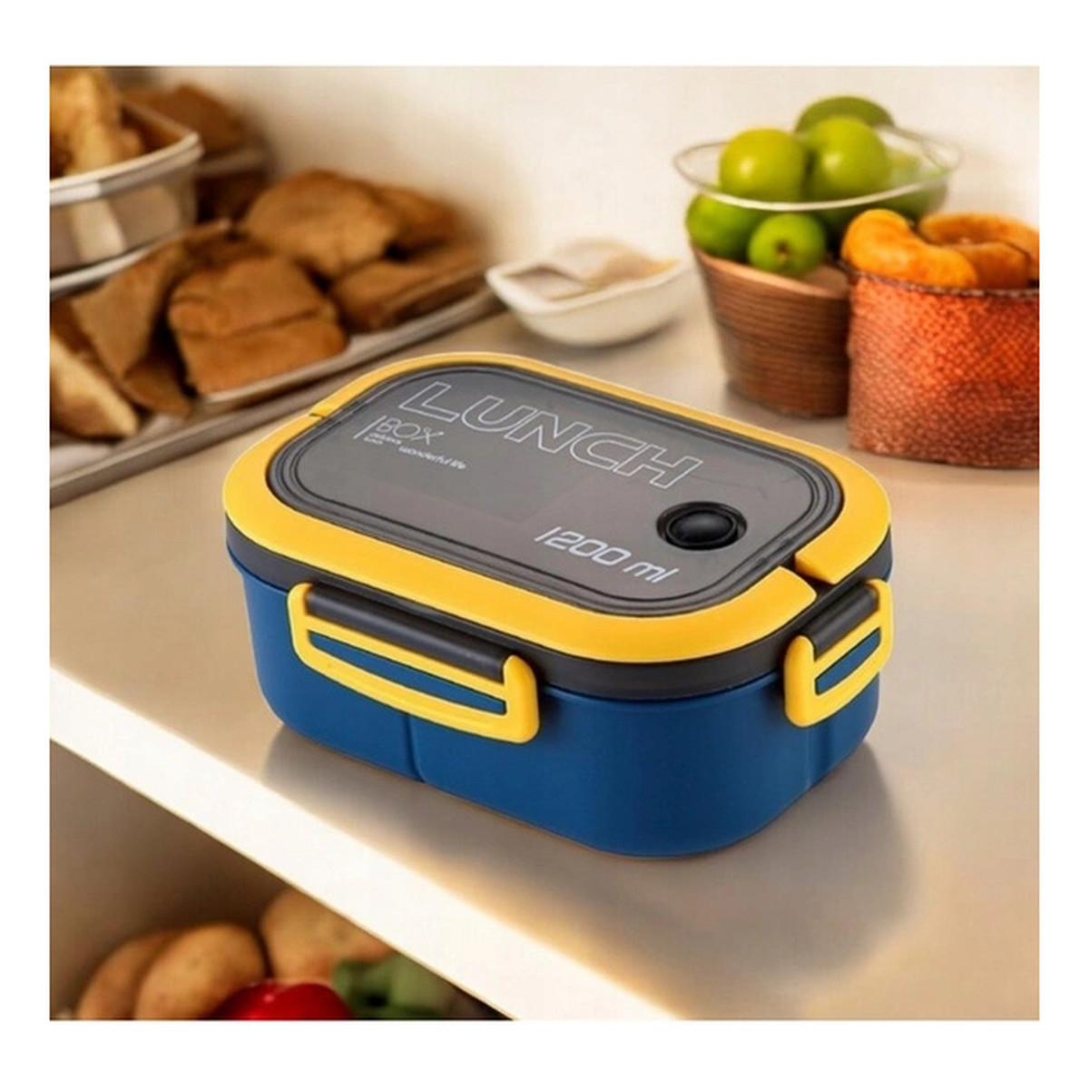Ecarla Lunch Box Śniadaniówka Ze Sztućcami Granat PJM44GRAN