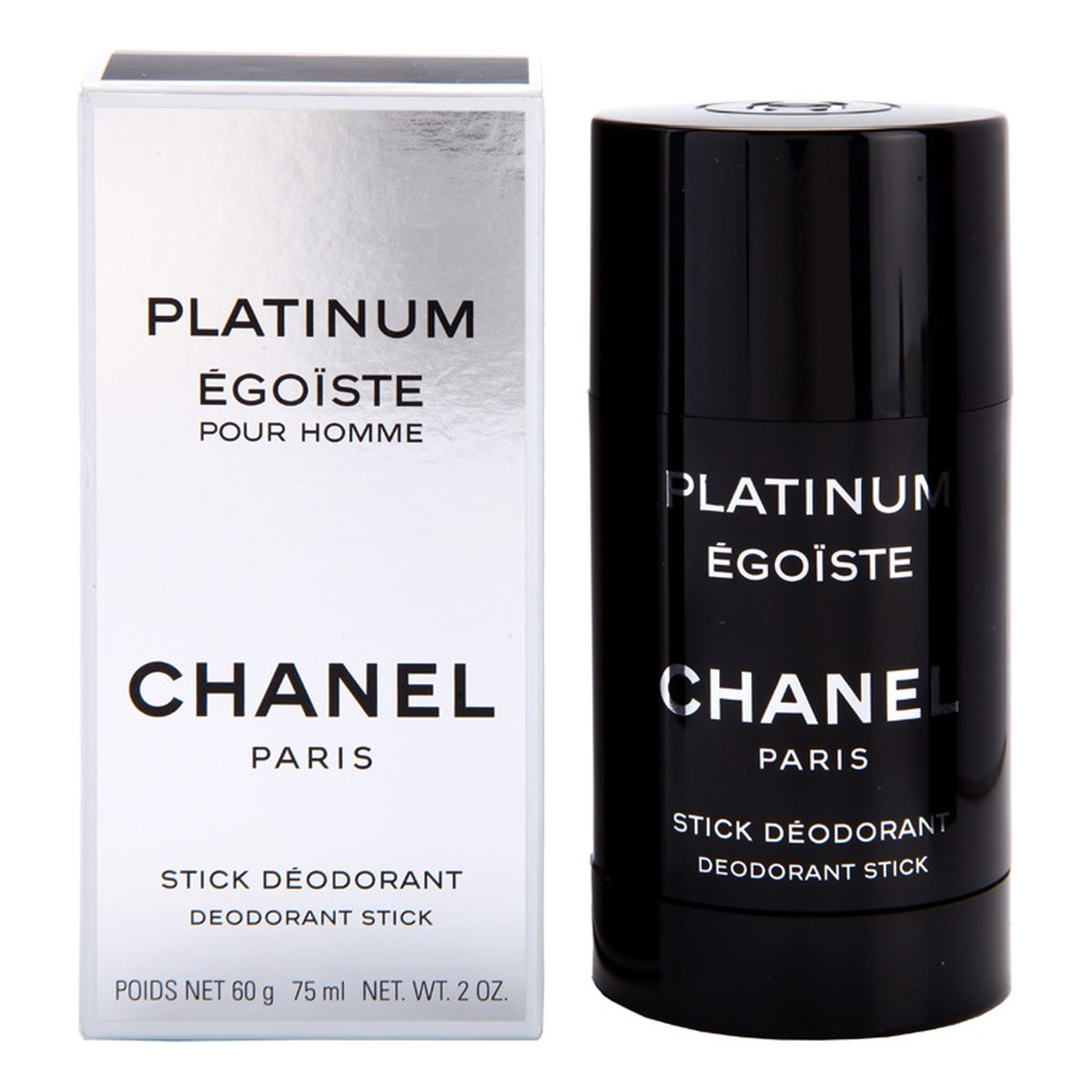 Chanel Egoiste Platinum Dezodorant w sztyfcie dla mężczyzn 75ml
