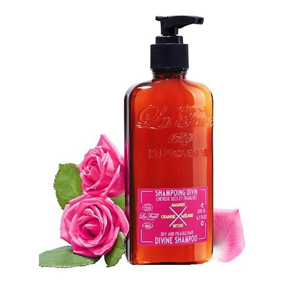 La Fare 1789 Divine Shampoo Dry & Fragile Hair Szampon Do Włosów Suchych I Łamliwych Amande & Melisse & Rose & Orange 200ml