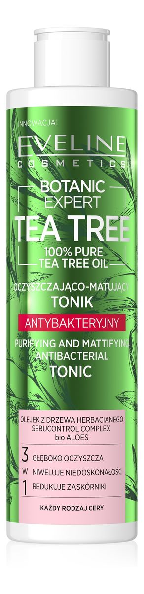Tea Tree Tonik antybakteryjny oczyszczająco-matujący