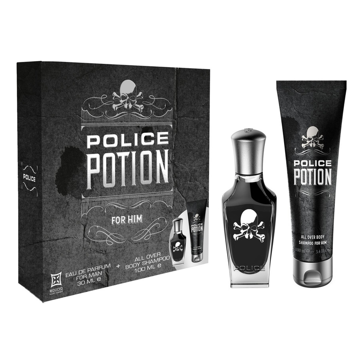 Police Potion For Him Zestaw woda perfumowana spray 30ml + żel pod prysznic 100ml