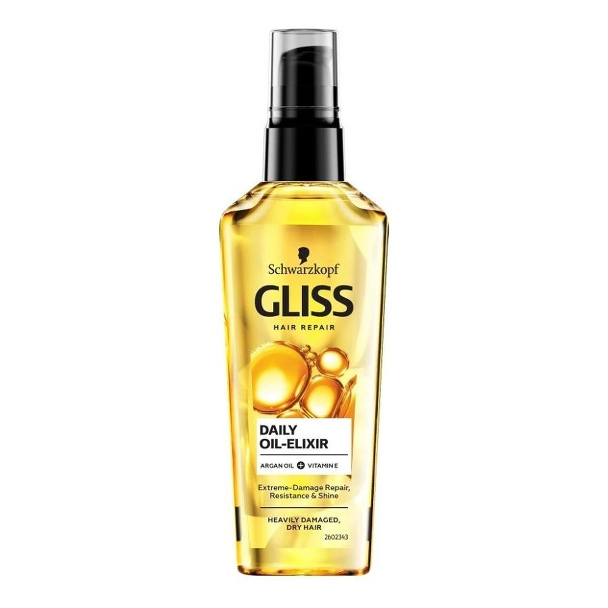 Gliss Hair Repair Eliksir Do Włosów z Olejkiem Pielęgnacyjnym 75ml