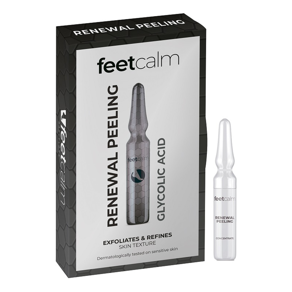 FeetCalm Ampułki złuszczające do stóp 8% kwas glikolowy 7x2ml 14ml