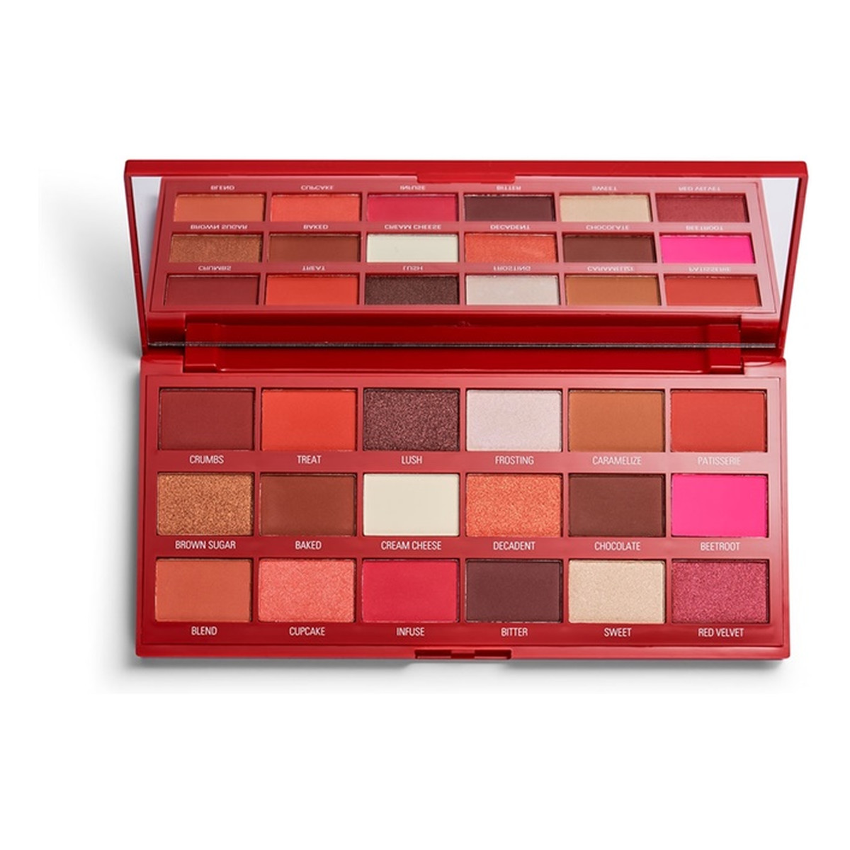 Makeup Revolution I Heart Revolution Chocolate Palette Paleta cieni do powiek Red Velvet