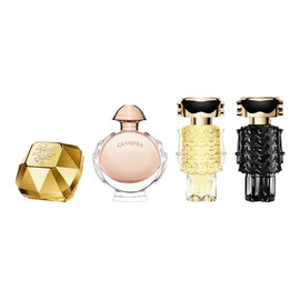 Zestaw lady million woda perfumowana 5ml + olympea woda perfumowana 6ml + fame woda perfumowana 4ml + fame perfumy 4ml