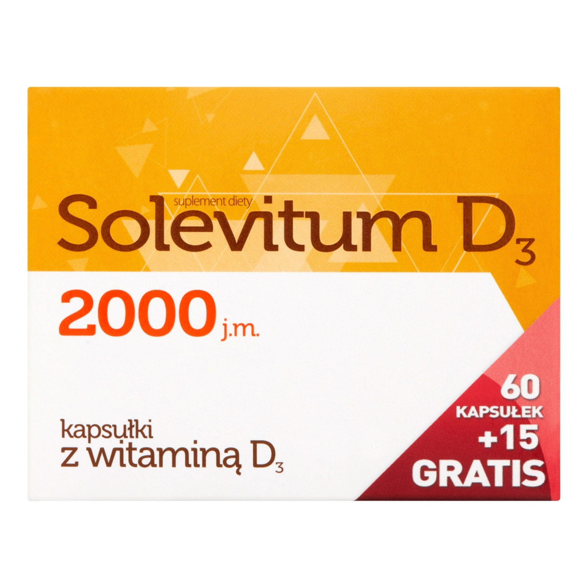 Solevitum D3 2000 j.m. suplement diety 75 kapsułek