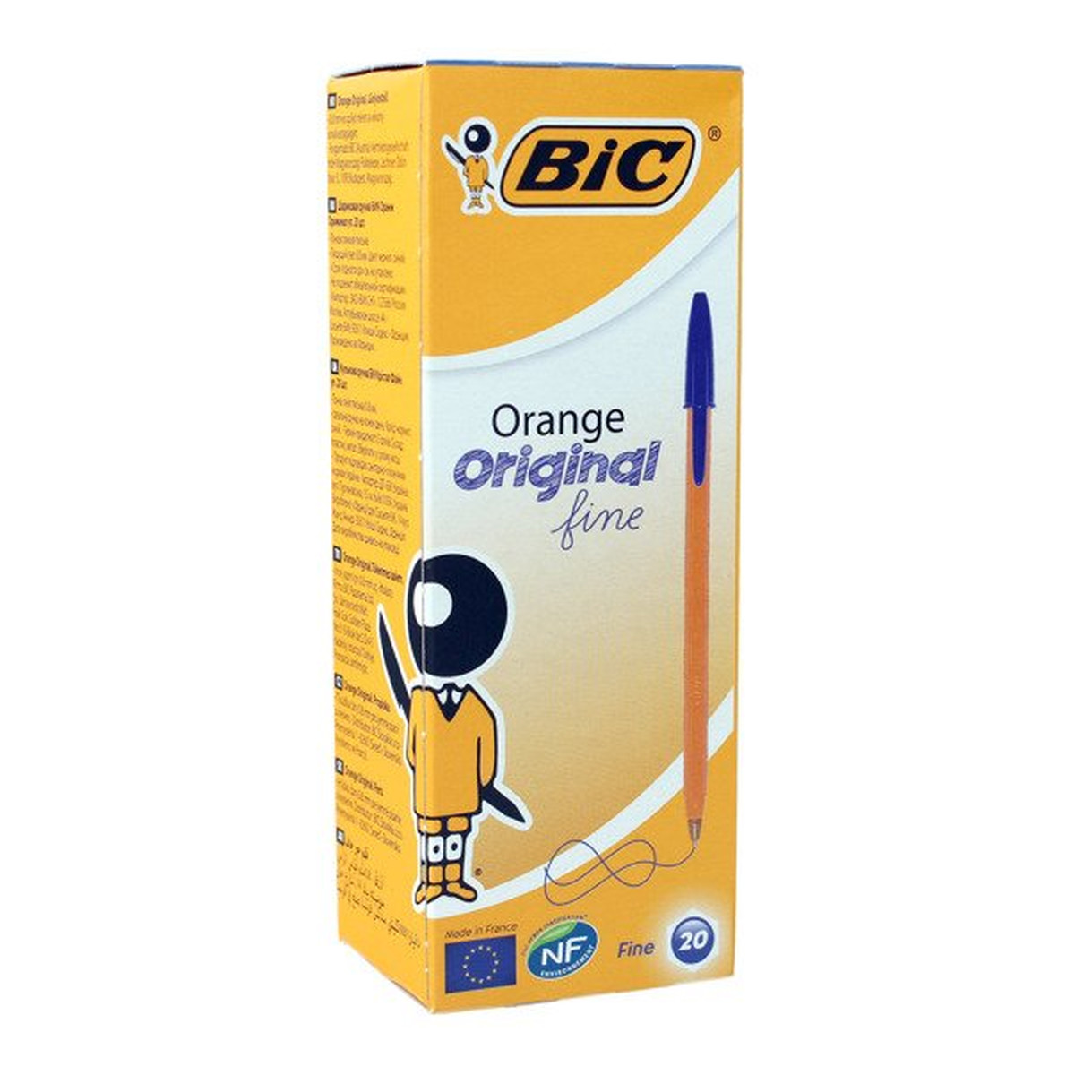Bic Orange Original Fine Długopis niebieski 20 sztuk