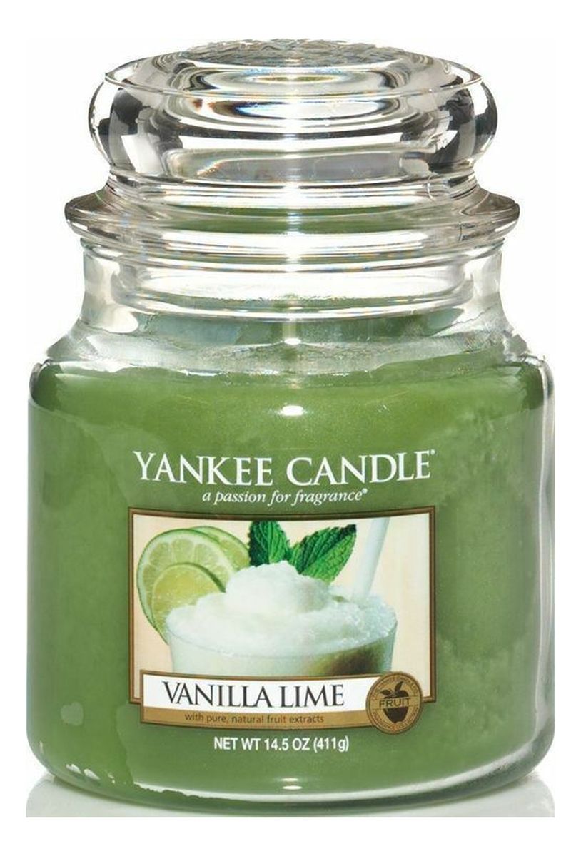 średnia świeczka zapachowa Vanilla Lime