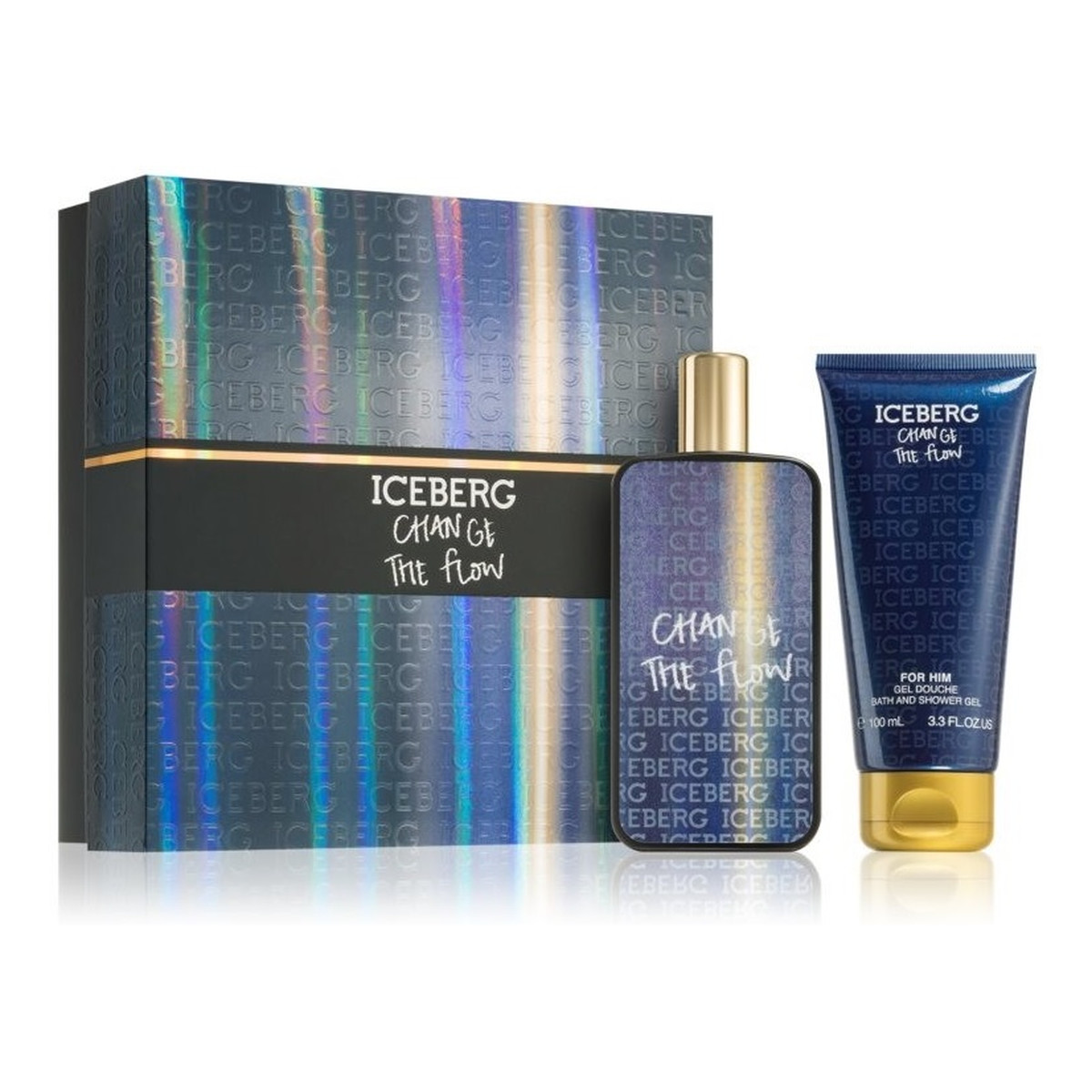 Iceberg Change The Flow For Him Zestaw woda toaletowa spray 100ml + żel pod prysznic 100ml