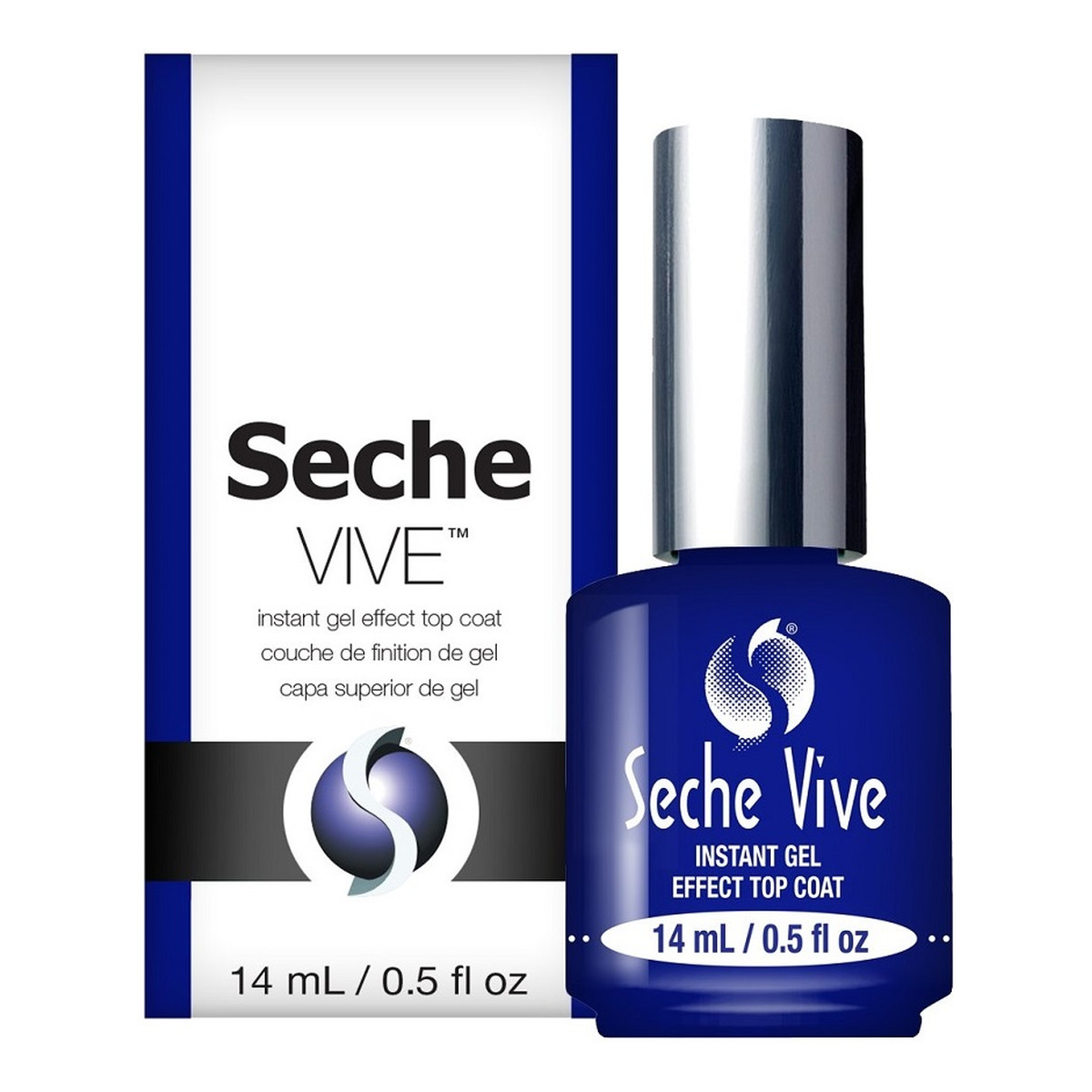 Seche Vive Gel Effect Top Coat Szybkoschnący utwardzacz do lakieru do paznokci 14ml