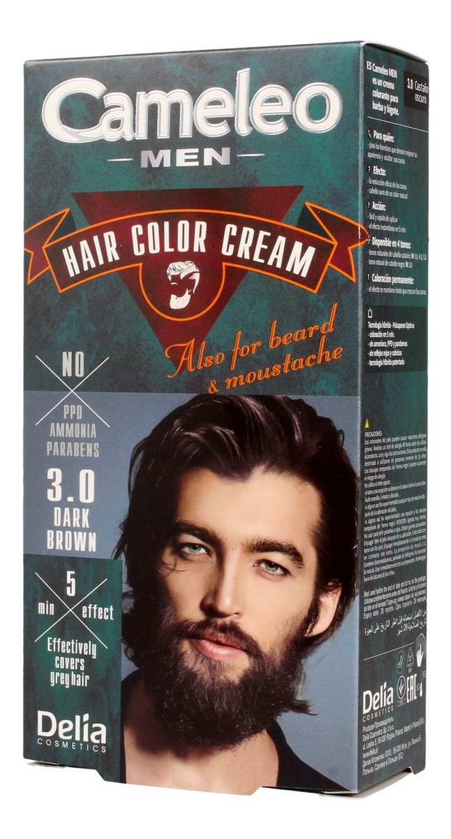 Men Krem koloryzujący do włosów brody i wąsów