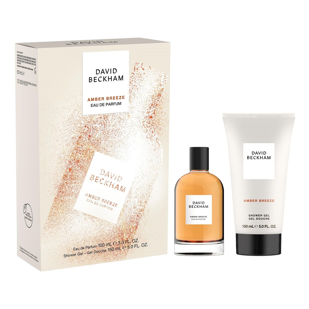 David Beckham Amber Breeze Zestaw woda perfumowana spray 100ml + żel pod prysznic 150ml