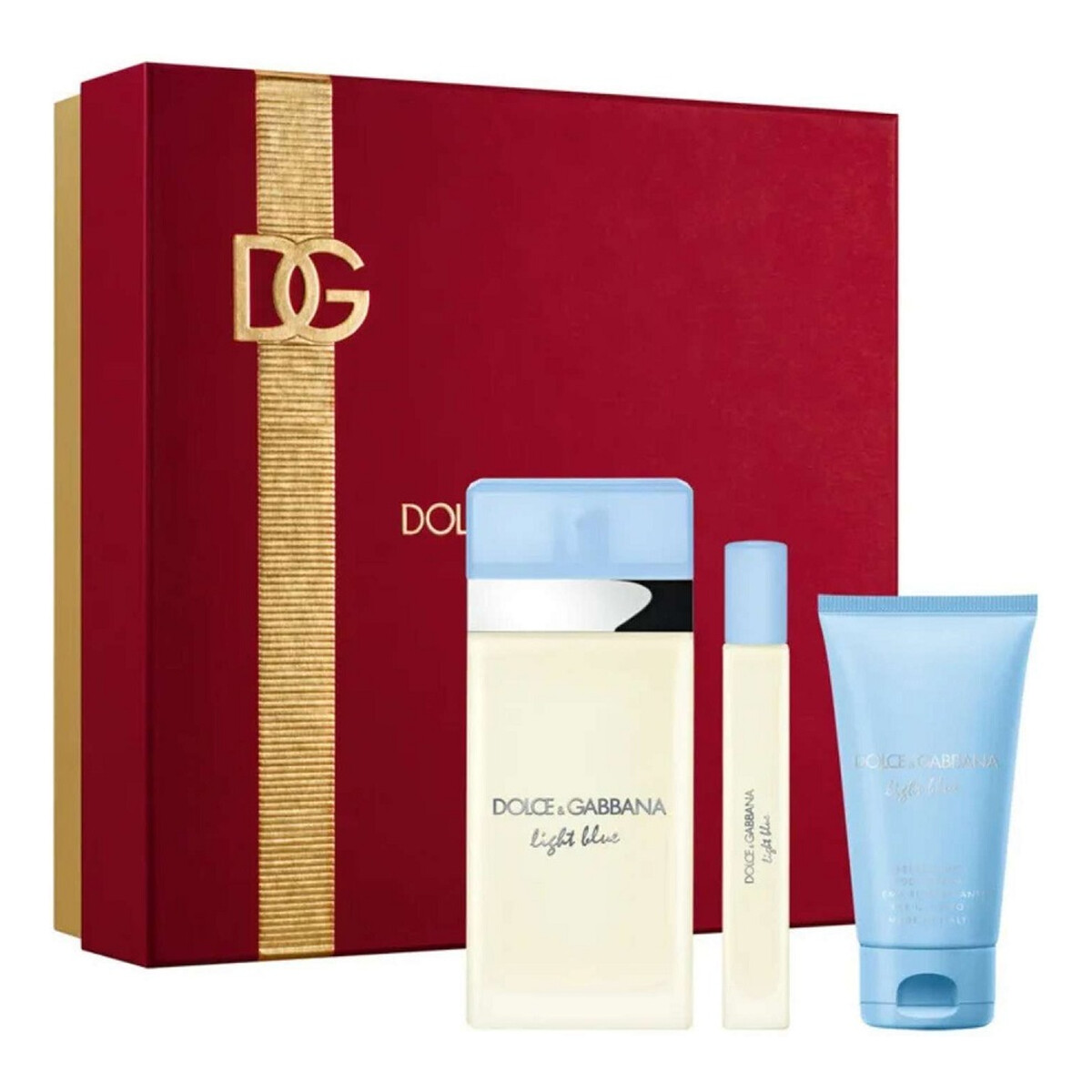 Dolce & Gabbana Light Blue Women Zestaw woda toaletowa spray 100ml + krem do ciała 50ml + woda toaletowa 10ml